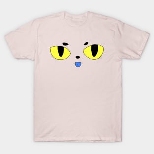 Cute Pink Cat Face T-Shirt